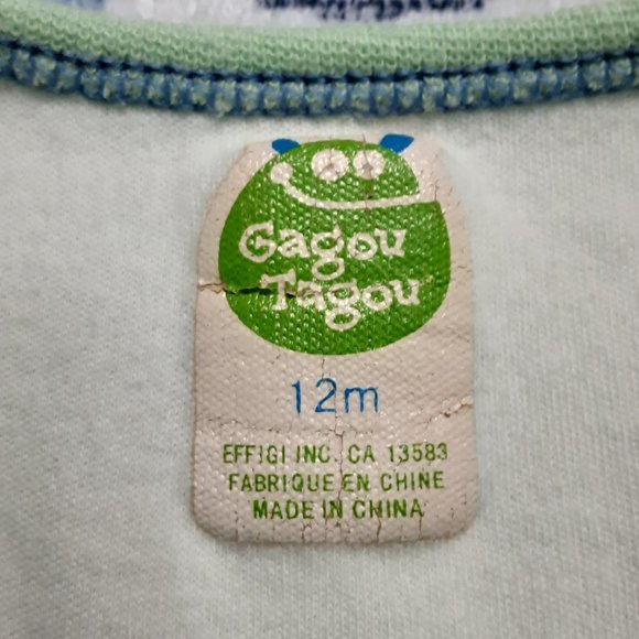 ❄️ 12m | Gagou Tagou | Short Sleeved Bodysuit - Picture 3 of 3
